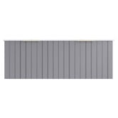 Roma Bathroom Boardwalk 1200mm Matte Grey Wall Hung Double Vanity with Ceramic Countertop