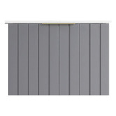 Roma Bathroom Boardwalk 600mm Matte Grey Wall Hung Single Vanity with Ceramic Countertop
