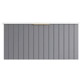Roma Bathroom Boardwalk 900mm Matte Grey Wall Hung Single Vanity with Ceramic Countertop