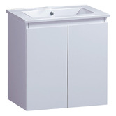 Roma Bathroom Virtus 600mm Gloss White Wall Hung Single Vanity