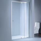 Roma Bathroom Fairford Chrome Semi-framed Shower Screen Front