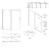 Roma Bathroom Palisade Brushed Gold Frameless Shower Screen Front