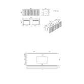 Roma Bathroom Reedon 1200mm Woodgrain Wall Hung Single Vanity with 50mm Stone Countertop