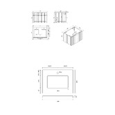 Roma Bathroom Boardwalk 600mm Matte Grey Wall Hung Single Vanity with 50mm Stone Countertop
