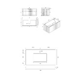 Roma Bathroom Boardwalk 900mm Matte Grey Wall Hung Single Vanity with 50mm Stone Countertop