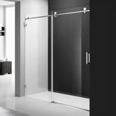 Roma Bathroom Palisade Chrome Frameless Shower Screen Front