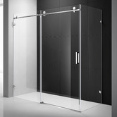 Roma Bathroom Palisade Chrome Frameless Shower Screen Enclosure