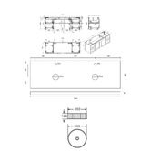 Roma Bathroom Whitby 1500mm Matte White Wall Hung Double Vanity with 50mm Stone Countertop
