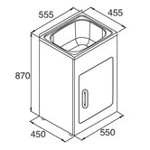 Roma Bathroom Chieri 550mm Laundry Tub