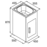 Roma Bathroom Chieri 450mm Laundry Tub