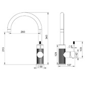 Roma Bathroom Concord Gooseneck Kitchen Sink Mixer
