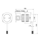 Roma Bathroom Concord Shower Wall Mixer