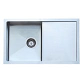 Roma Bathroom Hanes 740mm Undermount Single Stainless Steel Kitchen Sink with Drainer