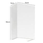 Ideal Lux Flash Gesso Plaster Paintable Wall Light