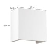 Ideal Lux Flash Gesso Plaster Paintable Wall Light