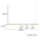 Ideal Lux Perline 3 Light Pendant