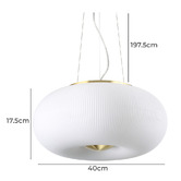 Ideal Lux Arizona 3 Light LED Pendant