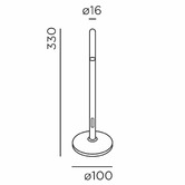 Ideal Lux Glim Aluminium LED Outdoor Lamp with USB Cable