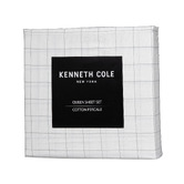 Kenneth Cole Classic Grid Cotton Percale Sheet Set