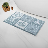 Nautica Home Sea Stamps 1200GSM Bath Mat