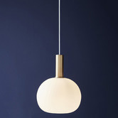 Nordlux Alton Round Frosted Glass Pendant Light
