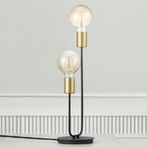 Nordlux Josefine 2 Light Metal Table Lamp