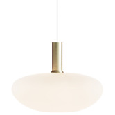 Nordlux Alton Aluminium Opal Glass Pendant Light