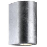 Nordlux Canto Maxi Galvanised Steel Outdoor Up/Down Wall Light