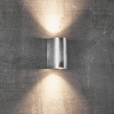 Nordlux Canto Maxi Galvanised Steel Outdoor Up/Down Wall Light
