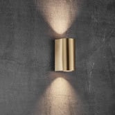 Nordlux Canto Maxi Brass Outdoor Up/Down Wall Light