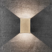 Nordlux Fold 10.5cm Brass Outdoor Up/Down Wall Light