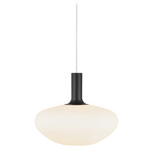 Nordlux Alton Aluminium Opal Glass Pendant Light