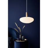 Nordlux Alton Aluminium Opal Glass Pendant Light
