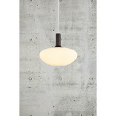 Nordlux Alton Aluminium Opal Glass Pendant Light