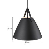 Nordlux Strap Metal &amp; Leather Interior Pendant Light