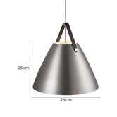 Nordlux Strap Metal &amp; Leather Interior Pendant Light