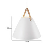 Nordlux Strap Metal &amp; Leather Interior Pendant Light
