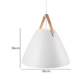 Nordlux Strap Metal &amp; Leather Interior Pendant Light