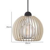 Nordlux Chino Wood Interior Pendant Light