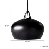 Nordlux Black Bowl Metal Pendant Light