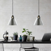 Nordlux Strap Metal &amp; Leather Interior Pendant Light