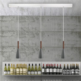 Nordlux Pure Metal &amp; Walnut Mini Pendant Light