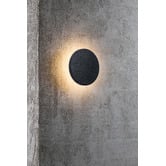 Nordlux Black Artego Round Exterior Wall Light