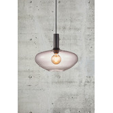 Nordlux Alton Saucer Smoked Glass Pendant Light