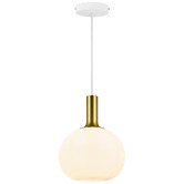 Nordlux Alton Round Frosted Glass Pendant Light