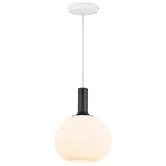 Nordlux Alton Round Frosted Glass Pendant Light