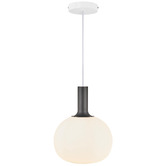Nordlux Alton Round Frosted Glass Pendant Light