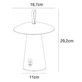 Nordlux Ara Aluminium LED Outdoor Lamp with USB Cable