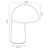 Nordlux Faye Aluminium LED Table Lamp with USB Cable