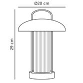 Nordlux Mirano Aluminium LED Table Lamp with USB Cable